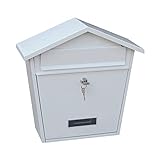 Creative Post Box Stainless Steel Mailbox Flip Lid...
