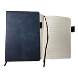 WENQUSEN Hard Leather Notebook, Suitable for...