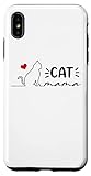 iPhone XS Max Cat Mama, Cat Mom, Cat Outline, Cat...