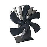 Magik 6 Blades Wood Stove Fan Heat Powered Eco...