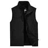 WENKOMG1 Men's Lightweight Quick Dry Vest Full-Zip...