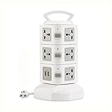 YTYZC Tower Power Strip Surge Protector Vertical...