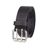Dickies Men's Leather Double Prong Belt, Black, 38