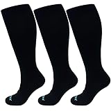3 Pairs Compression Socks for Women Plus Size,...