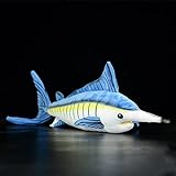 Simulation Marlin Fish Plush Toy- 18.5inch...