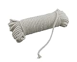 100 Ft Heavy Duty Braided Cotton Rope Clothesline...