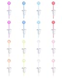D.Bella Clear Earring Studs Nose Pin Cartilage...