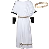 Slorntukn Toga Costume Mens Roman Greek Robe with...