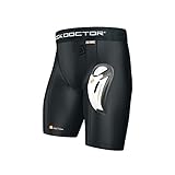 Shock Doctor Compression Shorts with Protective...