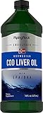 Piping Rock Cod Liver Oil Liquid 16 fl oz | with...
