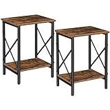 ALLOSWELL Nightstands Set of 2, End Tables with...