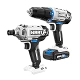20-Volt Cordless 2-Piece 1/2-inch Drill and Impact...