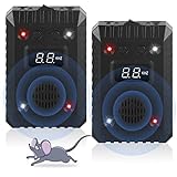 Jahy2Tech 2 Pack Rodent Repellent Ultrasonic for...