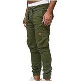 Cozirly Mens Cargo Pants Slim Fit Stretch Hiking...