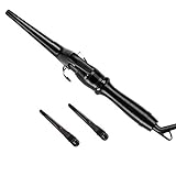 Professional Curling Iron Tapered Curling Wand...