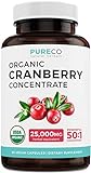 Organic Cranberry Pills - 50:1 Concentrate Equals...