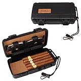 TOIKA Durable Travel Cigar Humidor Case with...