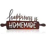Kitchen Wall Art Decor Happiness Is Homemade Metal...