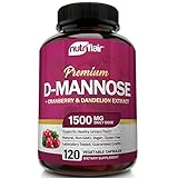 Plotz D-Mannose 1200mg, 120 Capsules with...