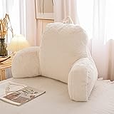 A Nice Night Faux Fur Reading Pillow Bed Wedge...