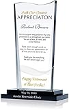 Personalized Crystal Retirement Appreciation Gift...