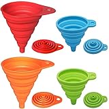 KongNai Kitchen Funnel Set 4 Pack, Small and...