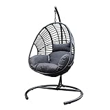 Egg Chair with Stand ， 350lbs Capacity Indoor...