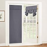 RYB HOME Blackout Door Curtain - Privacy Thermal...