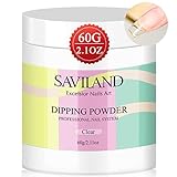 Saviland Clear Dip Powder - 2.1oz Dip Powder...