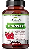 Zazzee D-Mannose 180 Vegan Capsules, 1000 mg per...