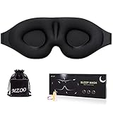 MZOO Sleep Eye Mask for Men Women, 3D Contoured...