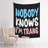Hieoeye Nobody Knows I'm Trans Flag LGBT Pride...