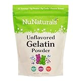 NuNaturals Unflavored Beef Gelatin Powder,...