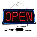 Neon LED Business Horizontal Open Sign 24x12 inch...
