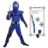 Spooktacular Creations Striking Blue Ninja Costume...