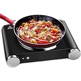 Single Burner Hot Plate for Cooking - Portable...