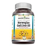 Amazing Omega Norwegian Cod Liver Oil 1250 mg 120...