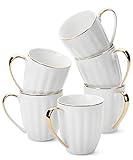 BTaT- White Coffee Mugs, Set of 6, 12oz, White...