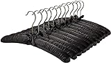 BIENKA 15inch Satin Padded Hangers with Gold...