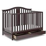 Graco Solano 5-in-1 Convertible Crib with Drawer...