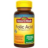 Nature Made Folic Acid 400 mcg (665 mcg DFE),...