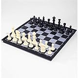 ZSEDP Chess, Mini Chess Set Foldable Plastic Easy...