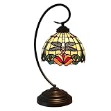 ivaar Tiffany Style Table Lamp, 8 inch Stained...