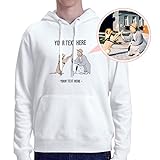 Custom hoodie for Men with Hand-Drawn Portrait...