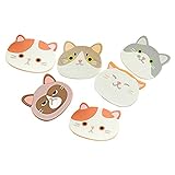 6Pcs Coasters for Drinks, Cute Cat Drink Coaster...