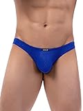IKINGSKY Men's Silky Bulge Thong Underwear Stretch...