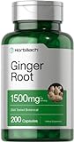 Ginger Root Capsules 1500 mg | 200 Pills | DNA...
