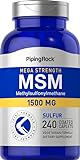 Piping Rock MSM Supplement | 1500 mg | 240 Coated...