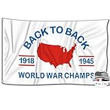 World War Champs Flag,3x5 Feet Back to Back...