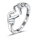 925-Sterling-Silver Heart Claddagh Rings for Women...